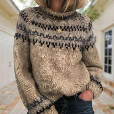 Layla | Przytulny sweter retro