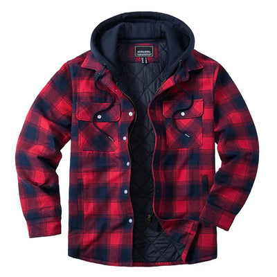 Joel™ | Rutig Hooded Jacka