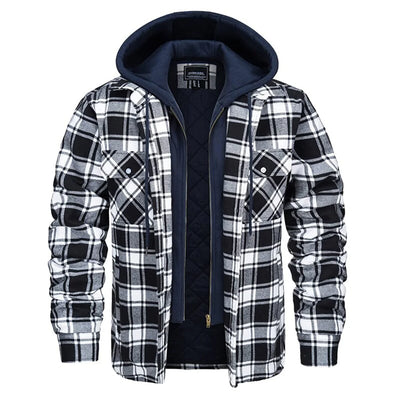 Joel™ | Rutig Hooded Jacka