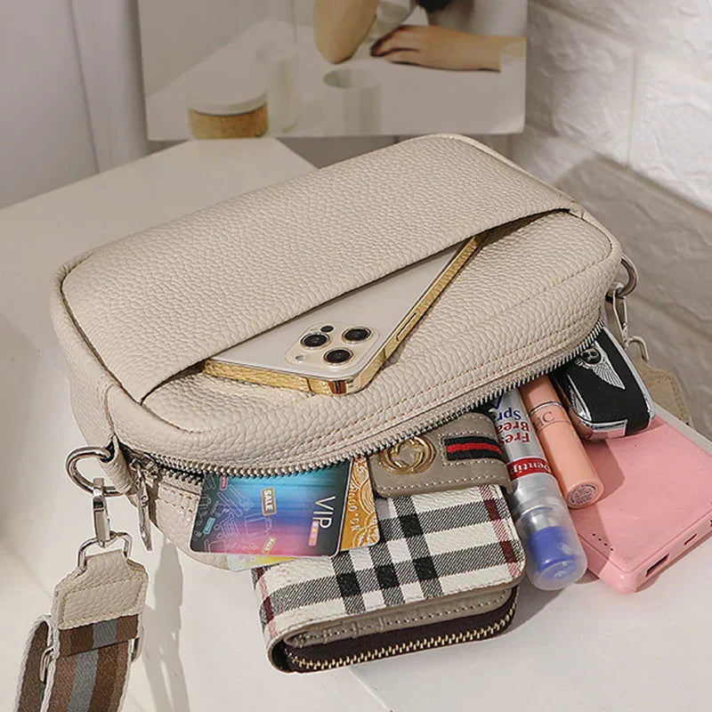 Nora™Elegancka kremowa torba codzienna