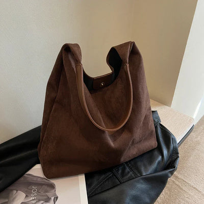 Freja™ – Elegancka, miękka torebka na ramię w zamszowym stylu