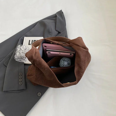 Freja™ – Elegancka, miękka torebka na ramię w zamszowym stylu