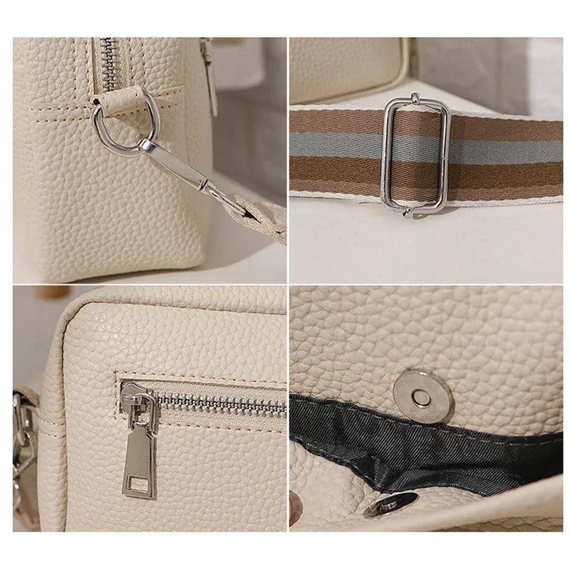 Nora™Elegancka kremowa torba codzienna