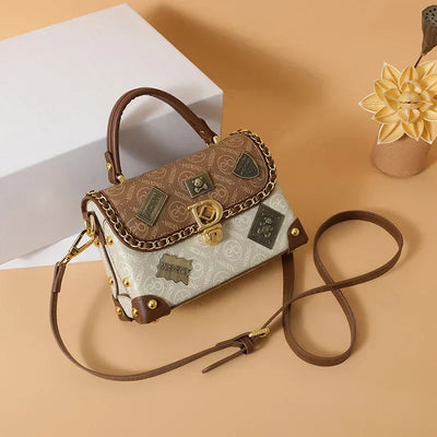 Zelda™ Retro torba na ramię z monogramem i złotymi akcentami
