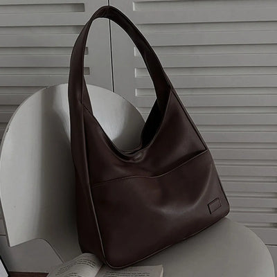 Liv™ - Luźna torba hobo w stylu skórzanym