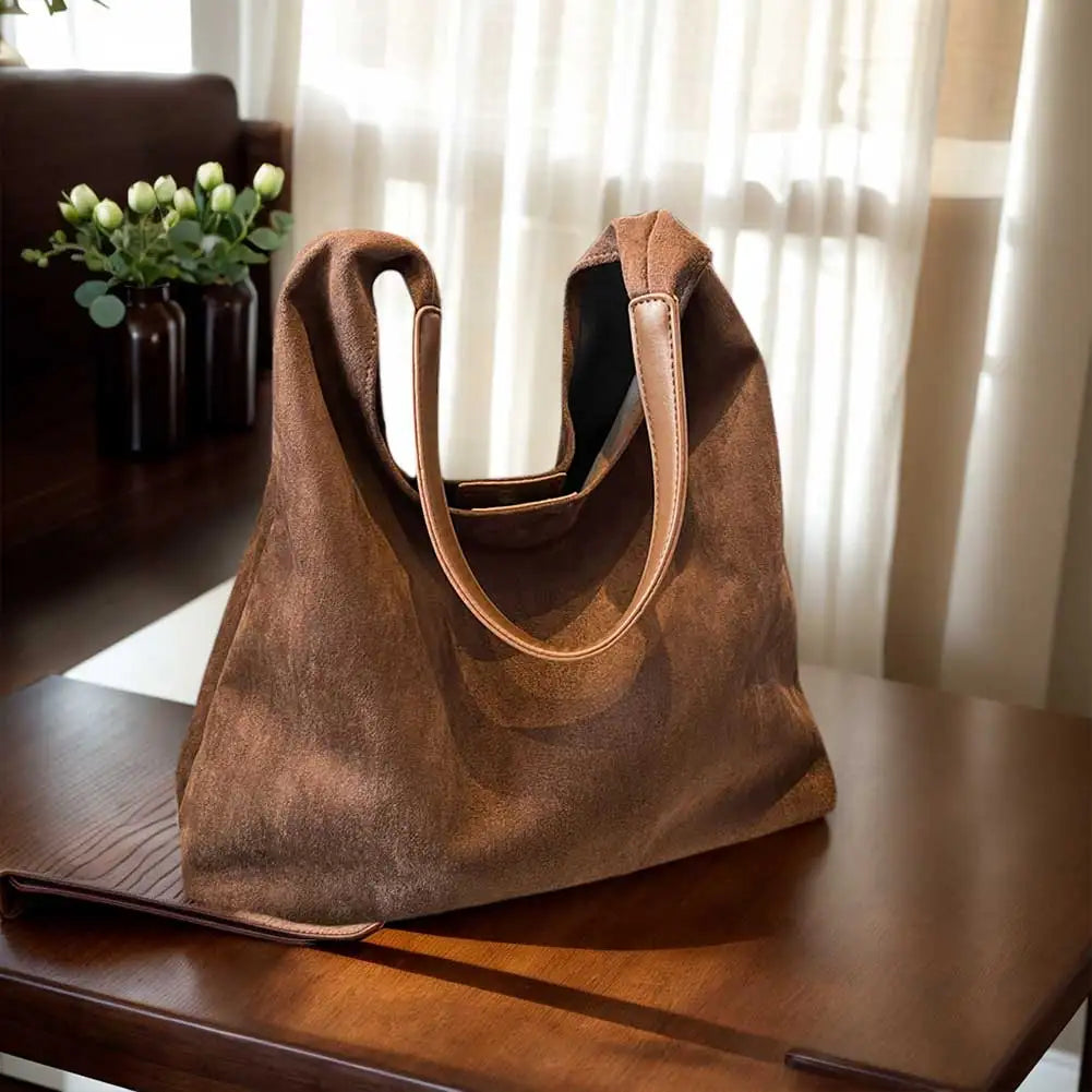 Freja™ – Elegancka, miękka torebka na ramię w zamszowym stylu