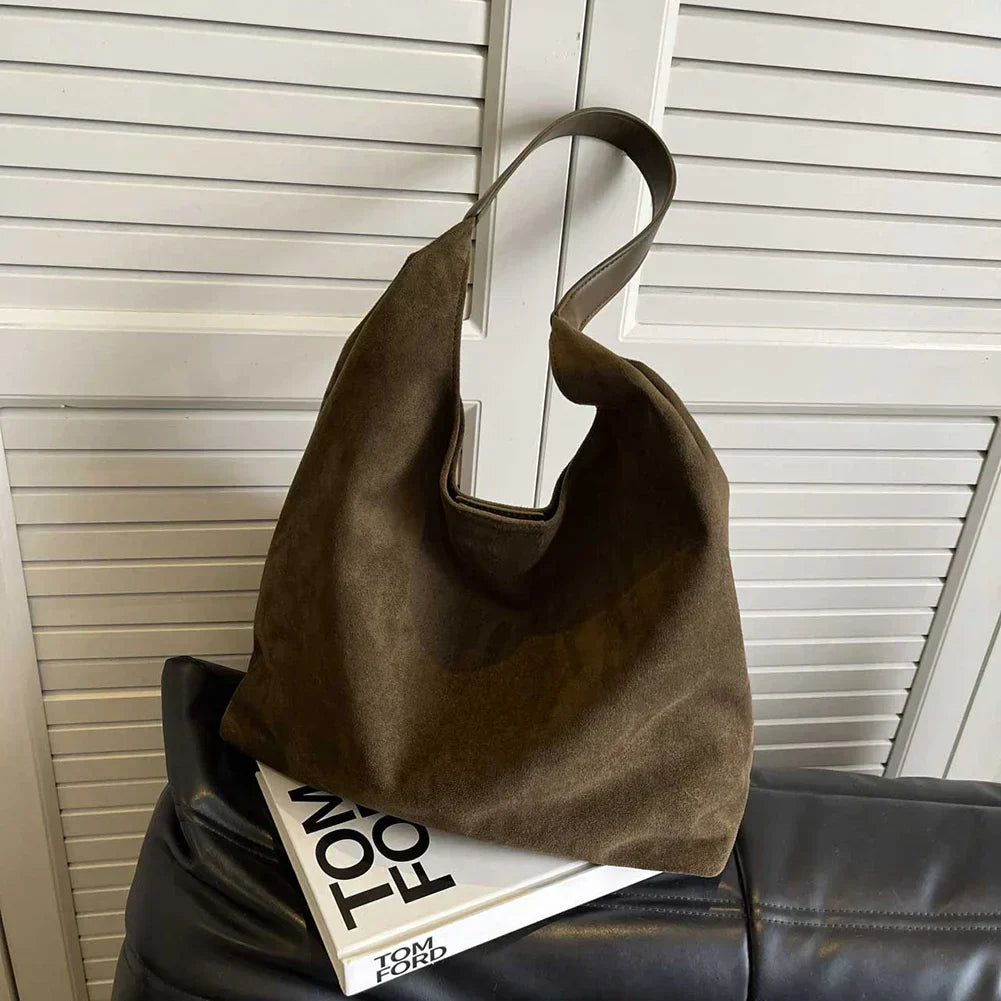 Freja™ – Elegancka, miękka torebka na ramię w zamszowym stylu