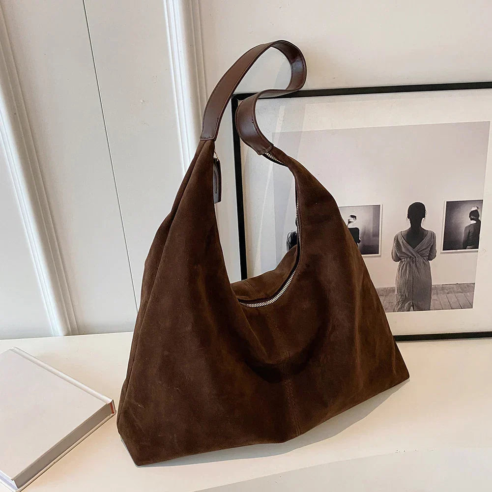 Liv™ - Luźna torba hobo w stylu skórzanym