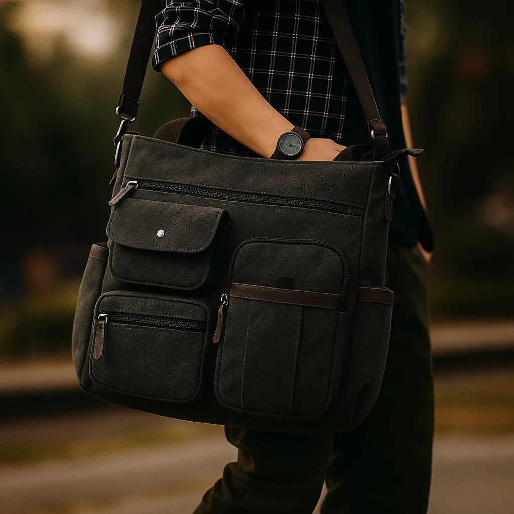 Torba messenger z canvasu aldridge