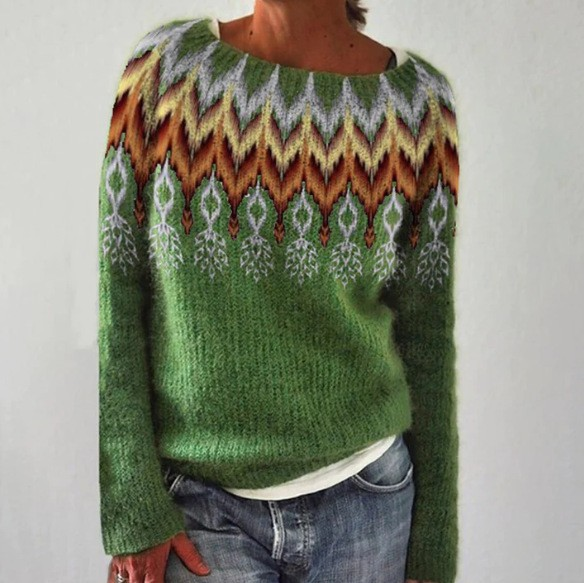 Luzia | Przytulny sweter w stylu retro