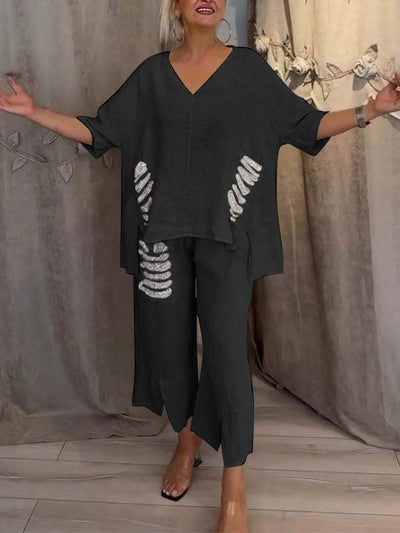 AlvaStockholm™ | Tvådelad sommaroutfit med naturlig elegans och svävande komfort