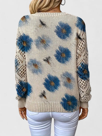 Aurélie | Elegancki sweter w kwiaty